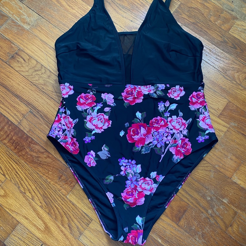 floral one piece swimsuit